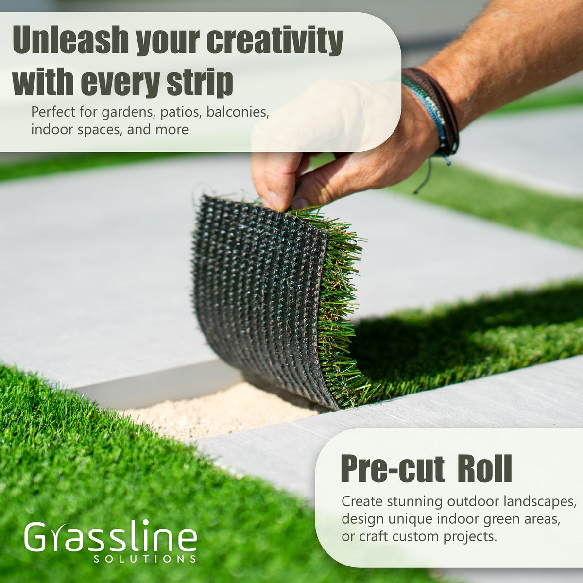 Nova Artificial Grass Strip 12'' x 25ft